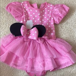 Disney baby Minnie Mouse baby pink dress  12-18